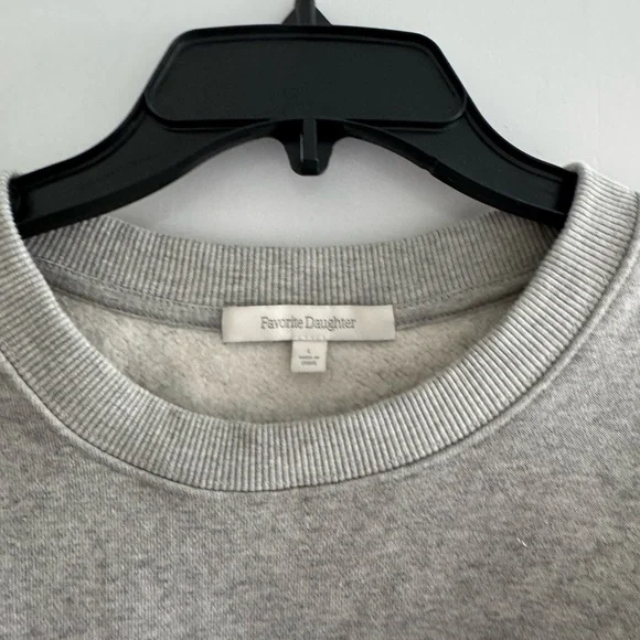 Favorite Daughter Heather Gray Crew Neck Sweater - Picture 2 of 3
